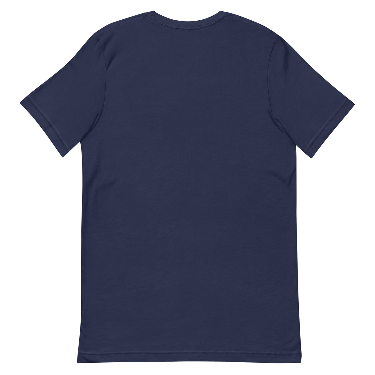 SecNews Threat Modeling Tee in Navy, back view, with green "I'm not paranoid, I'm threat modeling" print