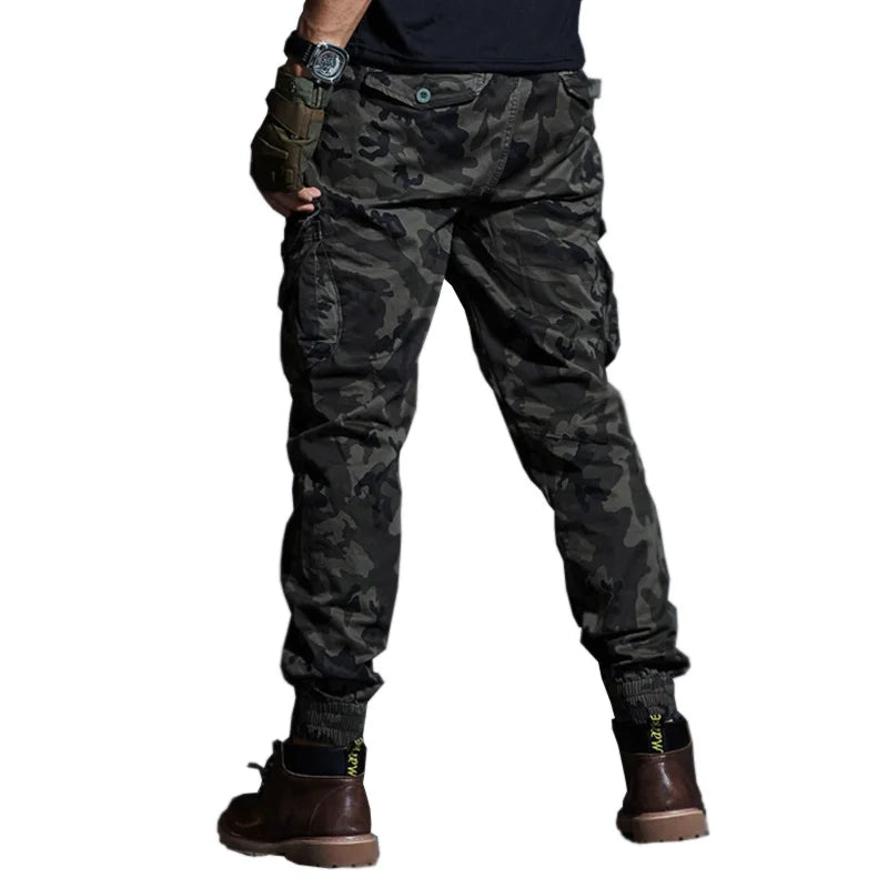 Men's High-Quality Tactical Camouflage Cargo Pants with Multi-Pockets