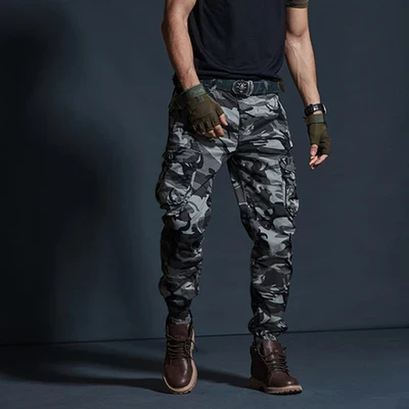 Men's High-Quality Tactical Camouflage Cargo Pants with Multi-Pockets