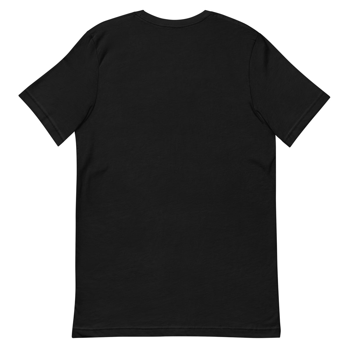 SecNews Home Sweet 127.0.0.1 Tee in Black, back view, with green "Home Sweet 127.0.0.1" print
