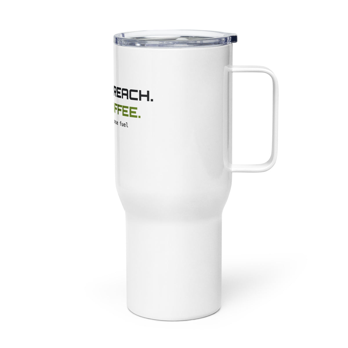 Security Admin's Mug, left view, with "Assume breach. Drink coffee." print